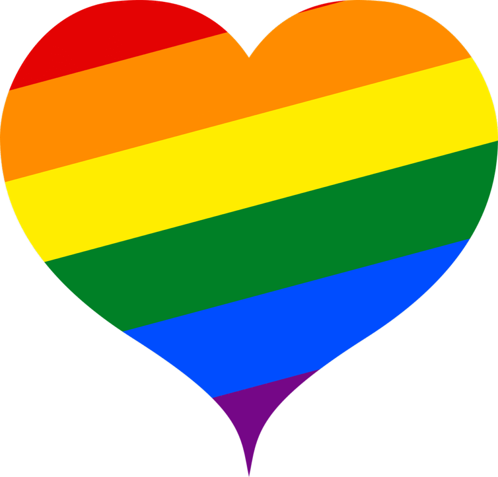 Pride Flag Heart